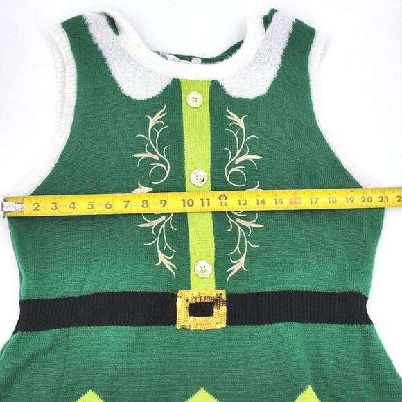 No Boundaries Elf Dress Size XXXL Womens Juniors Hooded Christmas Holiday Party - Picture 5 of 9